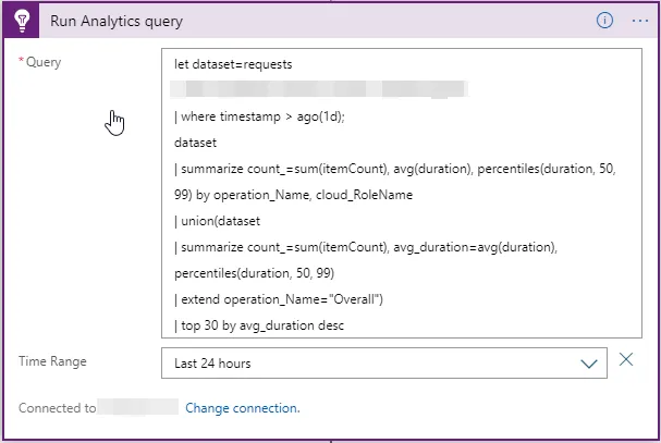Run Analytics Query